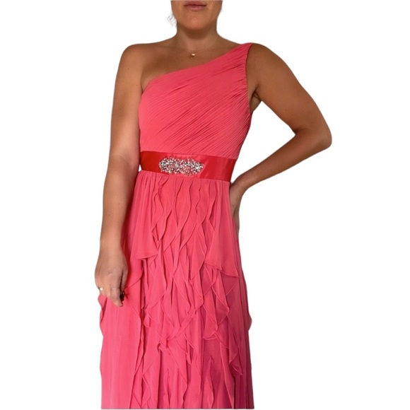 Jovani One Shoulder Gown - Picture 3 of 8